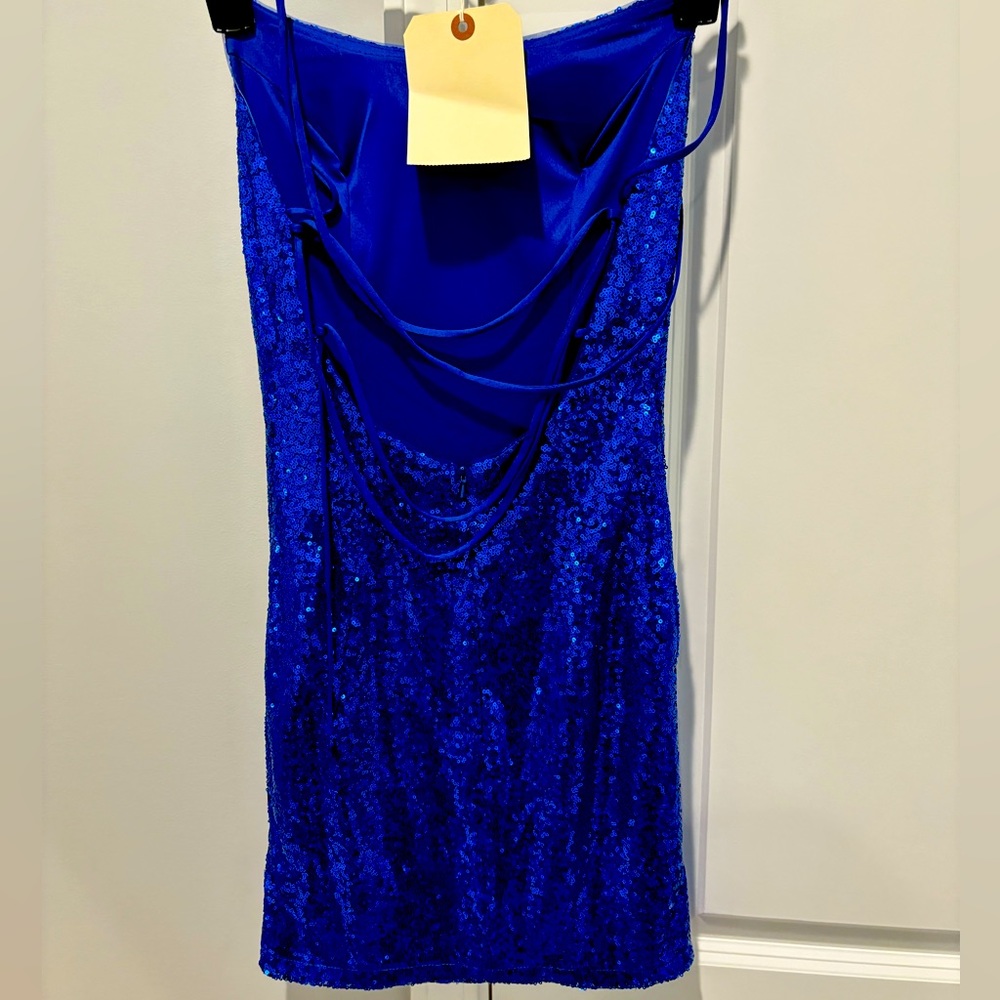 Royal blue homecoming dress
